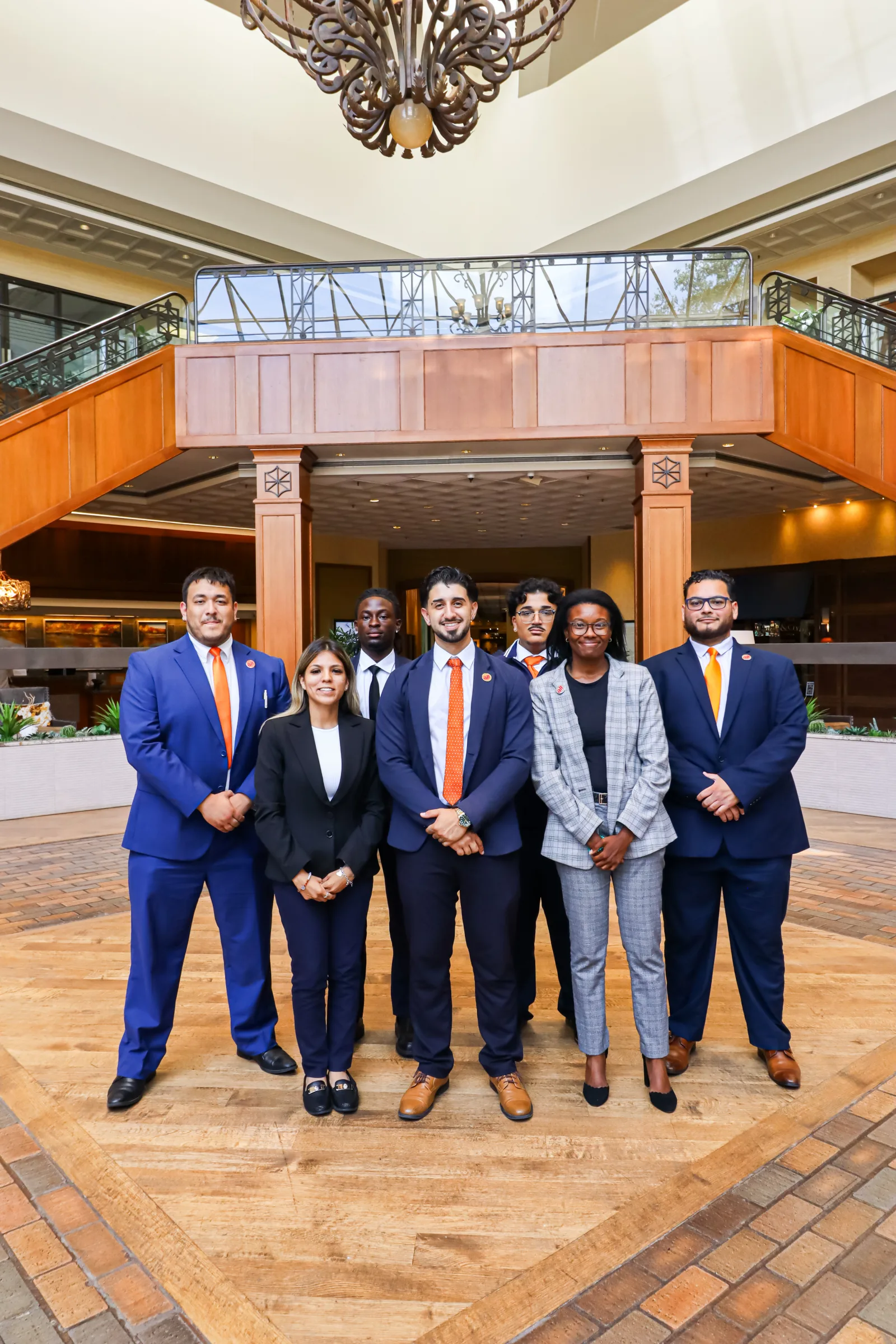Almega Management Group team at event